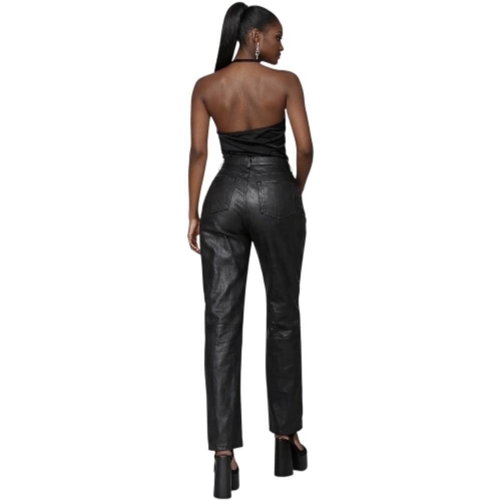 Metrostyle Black Straight Leg Women's Pants - Picture 3 of 7